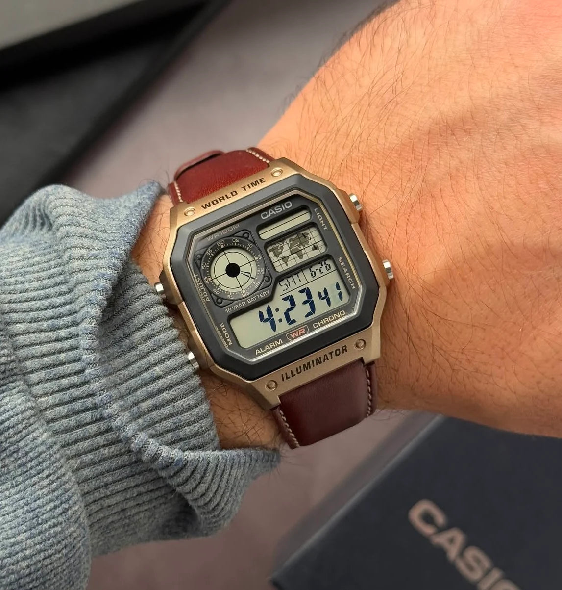 CASIO AE 1200 LEATHER
